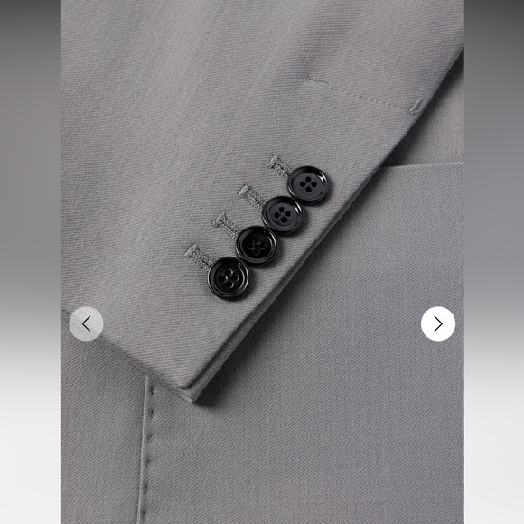 AMI Mens's Paris Twill Sport Single-Breasted Tailored Blazer in grey EU 50 US 40 - Picture 13 of 17